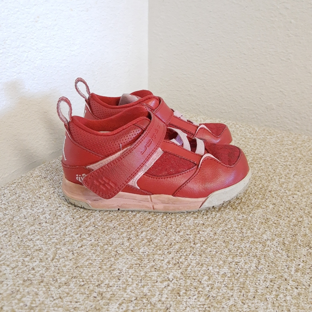 Nike Air Jordan Red And White Sneakers